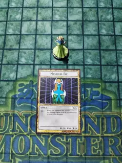 Dungeon Dice Monsters Yugioh MYSTICAL ELF with custom card DDM - Image 2