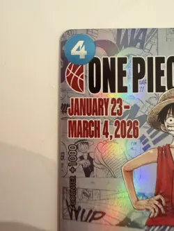 One Piece Monkey D. Luffy US Voyage College Basketball Promo P-055 UH NM - Image 3