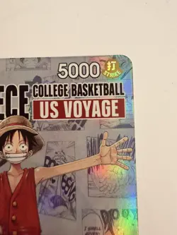 One Piece Monkey D. Luffy US Voyage College Basketball Promo P-055 UH NM - Image 5