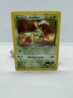 Pokemon TCG Rocket's Scyther Gym Heroes 013/132 Holo Rare 2000 60 HP English - Image 1