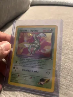Pokemon TCG Rocket's Scyther Gym Heroes 013/132 Holo Rare 2000 60 HP English - Image 1