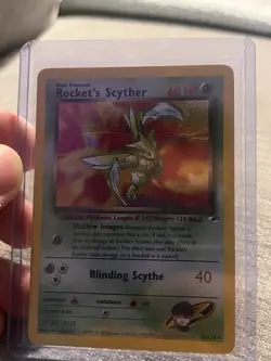 Pokemon TCG Rocket's Scyther Gym Heroes 013/132 Holo Rare 2000 60 HP English - Image 3
