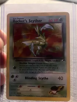 Pokemon TCG Rocket's Scyther Gym Heroes 013/132 Holo Rare 2000 60 HP English - Image 4