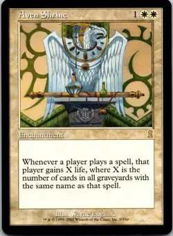 Aven Shrine [Odyssey] Magic MTG Rare Never Played NP 2001 - Image 3