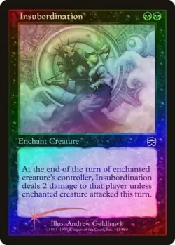 MTG Mercadian Masques --- INSUBORDINATION --- FOIL! Common! NM! Magic! - Image 1