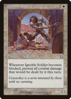 MTG Mercadian Masques --- IGNOBLE SOLDIER --- Uncommon! NM! Magic Gathering! - Image 1