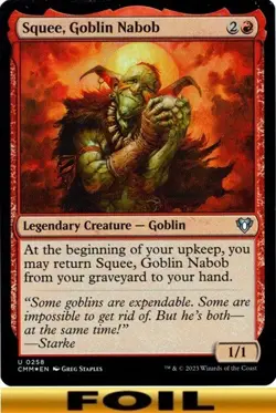 1x - Squee, Goblin Nabob - FOIL #258 - Commander Masters - CUC NM MTG - Image 1