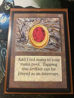 Mox Ruby Collector's Edition MTG Magic the Gathering Card, M/P-L/P Condition - Image 1