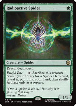 MTG magic 1x Radioactive Spider (M/NM) Marvel's Spider-Man - Image 1