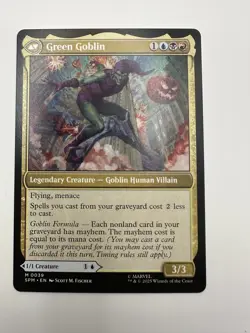 NM/M - Norman Osborn/Green Goblin M 0039 - MTG Marvel's Spider-Man IN Hand - Image 2