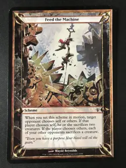 MTG Archenemy #14 Feed the Machine Scheme (Oversize Card) 3.5x5" MP - Image 1