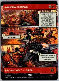 Maximum Carnage (Borderless) 225 MTG Marvel's Spider-Man Non-Foil NM/M - Image 1