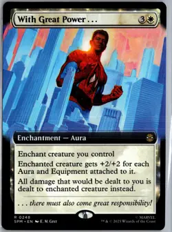 With Great Power... (Extended Art) 248 MTG Marvel's Spider-Man Non-Foil NM/M - Image 1