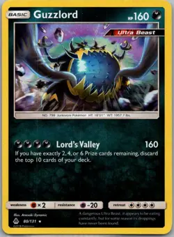 Guzzlord 80/131 Forbidden Light Rare Holo Pokemon - Image 1