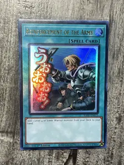 YuGiOh! Reinforcement of the Army RA05-EN113 STAMPED ART Rarity - Image 1