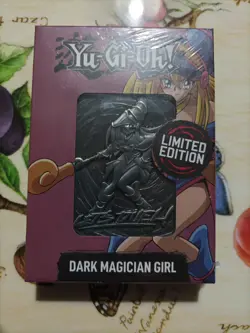 YUGIOH YU-GI-OH DARK MAGICIAN GIRL METAL CARD LIMITED EDITION FANATTIK - Image 1