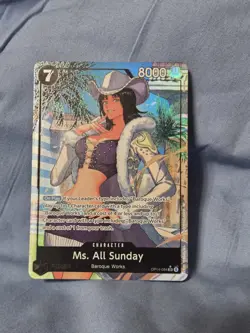 Bandai Ms. All Sunday SR Alternate Art Holo One Piece Card Game OP14-084 - Image 1