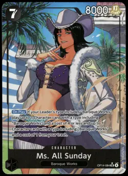 One Piece CCG The Azure Sea's Seven Ms. All Sunday OP14-084 - Image 1