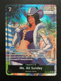 One Piece The Azure Sea’s Seven Ms. All Sunday OP14-084 Alt Art NM English - Image 1
