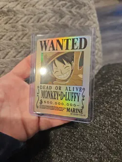 Monkey D Luffy Marine One Piece Wanted Dead or Alive Card OPDR02-TJL-01 - Image 2