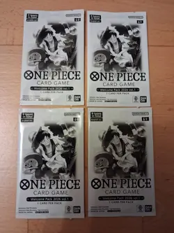 4 x One Piece TCG - Welcome Pack - 2026 Vol 1 Promo Pack New & Sealed Unopened - Image 1