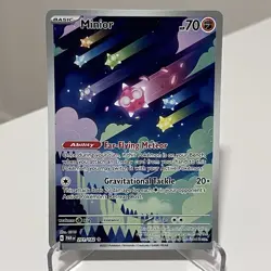 Minior 201/182 Pokemon TCG Card Paradox Rift Illustration Rare Holo NM/M - Image 1