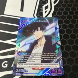 Bandai Union Arena Solo Leveling Sung Jinwoo UEP/SLC-018 Promo Silver Foil - Image 2