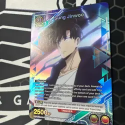 Bandai Union Arena Solo Leveling Sung Jinwoo UEP/SLC-018 Promo Silver Foil - Image 4