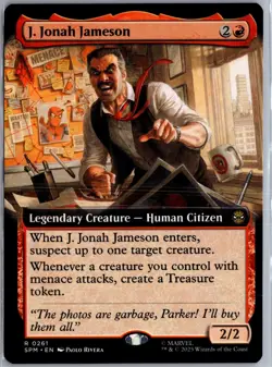 J. Jonah Jameson (Extended Art) 261 MTG Marvel's Spider-Man Non-Foil NM/M - Image 1