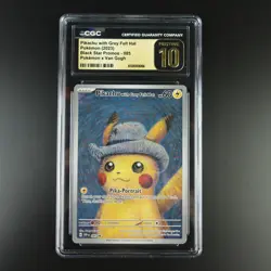 CGC 10 Pristine Pikachu with Grey Felt Hat 085 Pokemon Promo Graded Card - Image 1