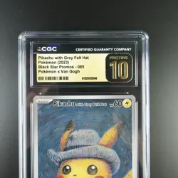 CGC 10 Pristine Pikachu with Grey Felt Hat 085 Pokemon Promo Graded Card - Image 2