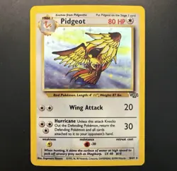 1999 Pokemon Jungle Pidgeot 8/64 Holo Card Unlimited VINTAGE TCG WOTC LP - Image 2