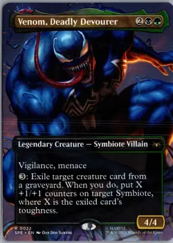 Venom, Deadly Devourer Borderless 22 MTG Spider-Man Eternal-Legal Non-Foil NM/M - Image 1