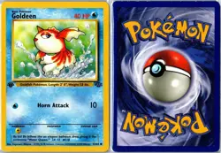 Pokemon Card - Goldeen Jungle 53/64 1999 Common 1st Edition Heavily Played - Image 3