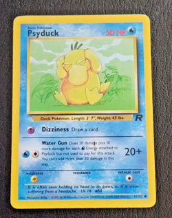 Psyduck 65/82 Vintage Pokemon Card ( Team Rocket Common LP/MP ) - Image 1