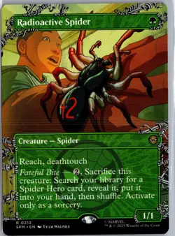 Radioactive Spider (Borderless) 212 MTG Marvel's Spider-Man Non-Foil NM/M - Image 1