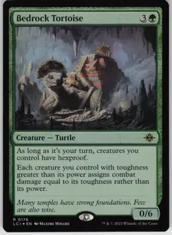 MTG Bedrock Tortoise Foil NM Prerelease Cards Magic 176 - Image 1