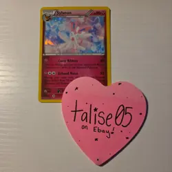Pokemon Card TCG Sylveon 72/111 XY Furious Fists Cracked Ice Holo Rare 2014 - Image 1