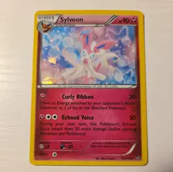 Pokemon Card TCG Sylveon 72/111 XY Furious Fists Cracked Ice Holo Rare 2014 - Image 2