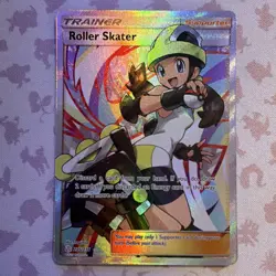 Pokemon Roller Skater Full Art Ultra Rare Holo 235/236 SM-Cosmic Eclipse Card - Image 1