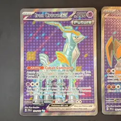 Pokemon TCG 2 Card Lot Holo EX Temporal Forces Iron Crown Iron Boulder English - Image 2