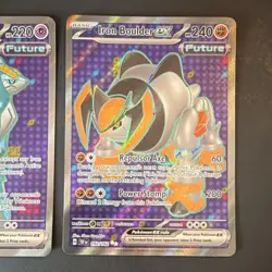Pokemon TCG 2 Card Lot Holo EX Temporal Forces Iron Crown Iron Boulder English - Image 3