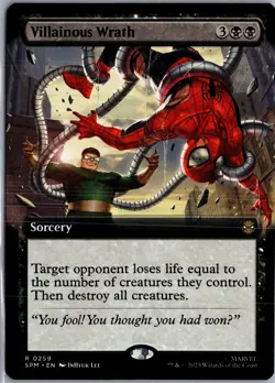 Villainous Wrath (Extended Art) 259 MTG Marvel's Spider-Man Non-Foil NM/M - Image 1