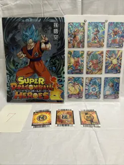 Super Dragon Ball Heroes Goku SSGSS Clear File & 9-Pocket Card Display Set Japan - Image 2