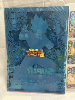 Super Dragon Ball Heroes Goku SSGSS Clear File & 9-Pocket Card Display Set Japan - Image 4