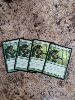 MTG 4x Elvish Mystic x4 NM Core Set 2014 Magic Playset - Image 1