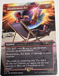 Blasphemous Act - MTG Secret Lair Marvel Deadpool NM x1 - Magic Card Commander - Image 1
