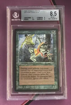 Erhnam Djinn Arabian Nights BGS 8.5 Basic++ Magic The Gathering MTG - Image 1