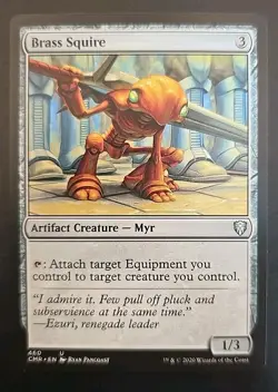 Brass Squire Commander Legends MTG Regular Near Mint - Image 1