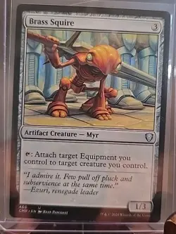 Brass Squire Commander Legends MTG Regular Near Mint - Image 3
